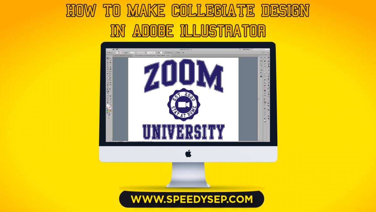 How to make Collegiate Design in Adobe Illustrator
